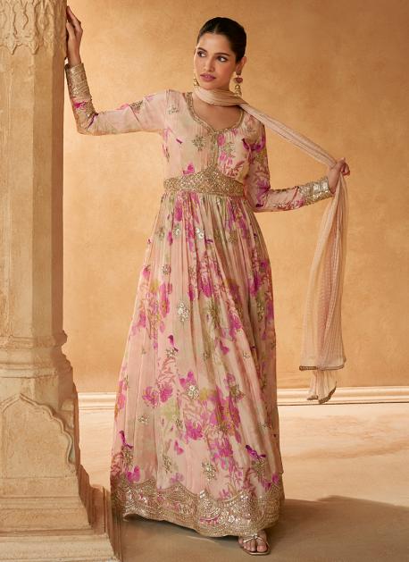 Gown with dupatta with price store